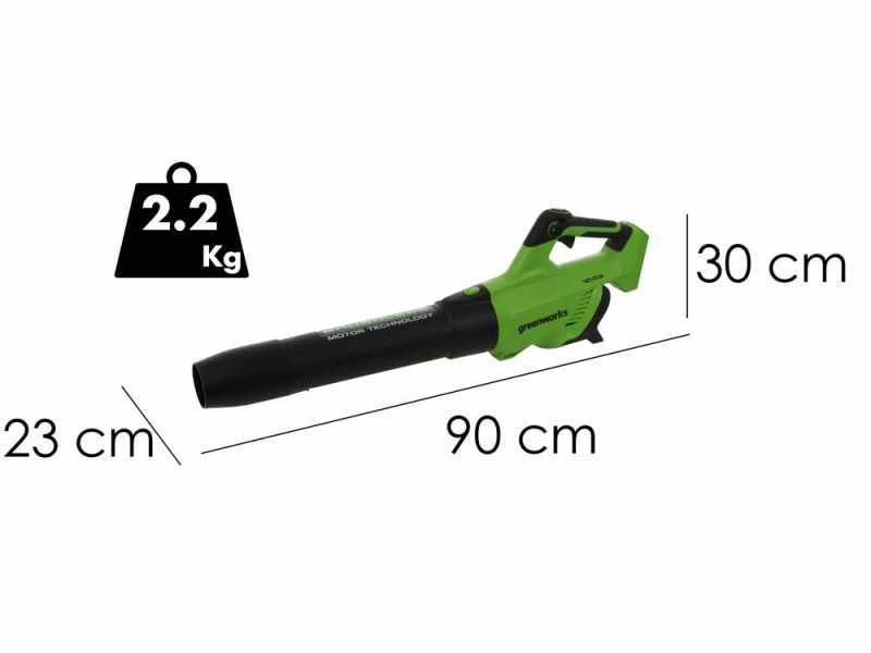 Greenworks GD40AB - Battery powered axial blower - 4 Ah 40V