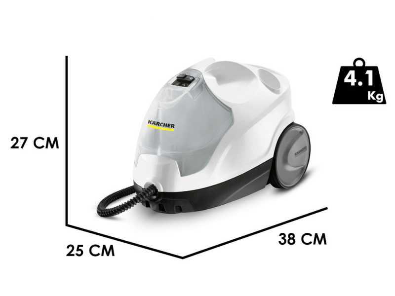 Karcher SC 4 EasyFix steam cleaner - non-stop steam, refillable extractable tank