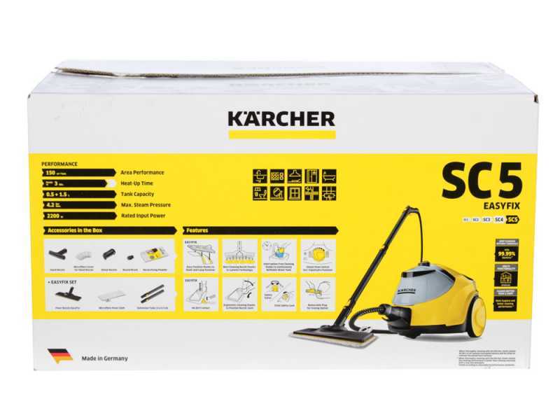 Karcher SC 5 EasyFix steam cleaner - rechargeable water tank - 2200 watt