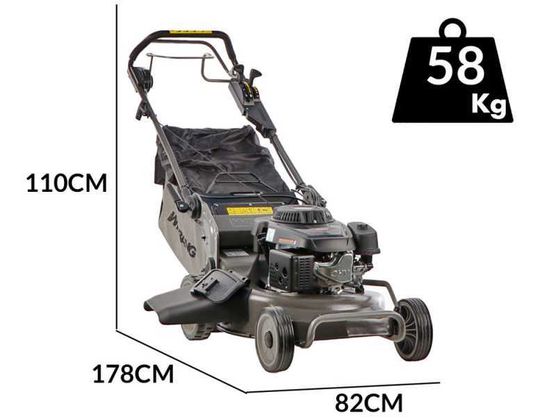 Weibang WB537SCV3B - Petrol Trailed Lawn Mower - 196cc Engine - 3 Speed - 4in1