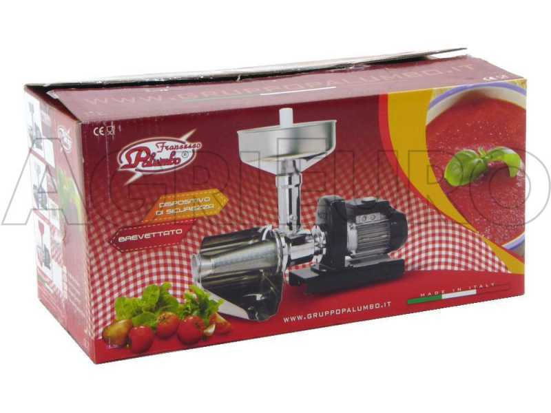 Palumbo Pavi SM 5 INOX heavy-duty tomato press, 0.5 Hp 230 V electric motor - 375 W