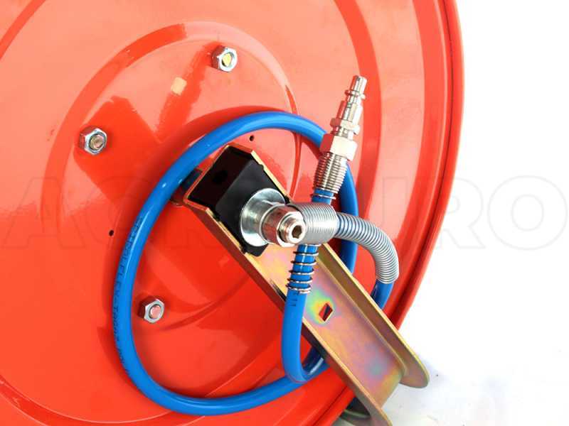 Wall Mounted Compressed Air Hose Reel Pneumatic. Stock Image - Image of  manufacturing, hose: 139984771