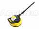 Large surface patio brush cleaner and detergent tank