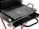 Wood-fired Barbecue with 45x34 Stainless Steel Grid and V Grooves for Grease Recovery - Foldable and Portable