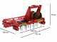 Heavy-duty RO 104 Power Harrow - 104 cm working width - 12 blades - light size