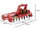 Heavy-duty RO 120 Power Harrow - 120 cm working width - 14 blades - light size