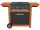 Campingaz 3 Series Adelaide 3 Woody Dualgas Gas or Methane Grill with Grid, Griddle and 3 Burners