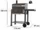 Royal Food CB2400 Medium Charcoal Barbecue with Steel Grid - Standard Size - 2400 cm&sup2; Cooking Surface