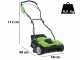 Greenworks G40DT35 - Battery-Powered Lawn Scarifier - BATTERY AND BATTERY CHARGER NOT INCLUDED