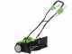 Greenworks G40DT35 - Battery-Powered Lawn Scarifier - BATTERY AND BATTERY CHARGER NOT INCLUDED