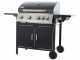 Royal Food GB 2680-B4+1 Gas Grill with Stainless Steel Grid - 67x40 Cooking Surface