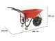 Geotech CAR 150T Electric Wheelbarrow with Traktor Wheels - 40 V 6Ah Battery