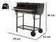 CB 300 X Charcoal Barbecue - Stainless Steel Grids - 2886 cm&sup2; Cooking Surface