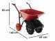 Geotech CAR 300T-80 Electric Battery-Powered Wheelbarrow - 40V 6Ah Battery