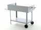 Royal Food CB 550S Charcoal Barbecue - with Double Stainless Steel Grid