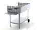 Royal Food CB 550S Charcoal Barbecue - with Double Stainless Steel Grid