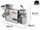 Sirman TCG 12 Dakota Electric Meat Mincer - with Integrated Grater - Removable Grinding Unit in Aluminium and Stainless Steel - Three-phase - 1100 Watt