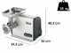 Sirman TC 22 Dakota Electric Meat Mincer - Removable Grinding Unit in Aluminium and Stainless Steel - Three-phase - 1100 Watt