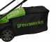 Greenworks GD24LM33 24 V Battery-powered Electric Lawn Mower - 33 cm - 4Ah Battery