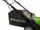 Greenworks G48LM41 48V Battery-powered Electric Lawn Mower - 41 cm Cutting Width - 4Ah Battery