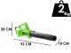 Greenworks G24ABO Axial Battery-powered Leaf Blower 24 V - with 4Ah battery