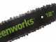 Greenworks GD24CS30 24V Electric Chainsaw - 30 cm Bar - 4 Ah Battery