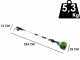 Greenworks GD60PS25 60 V Battery-powered Pruner on Extension Pole - 2Ah Battery