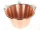 NuovaFac Cuoca Automatica Hammered Copper Pot with Electric Motor for Polenta, 9 L Flat Base - 5W