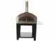 Rossofuoco Nonna Luisa - Outdoor Wood-Fired Oven with Trolley - Black