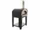 Rossofuoco Nonna Luisa - Outdoor Wood-Fired Oven with Trolley - Black