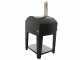 Rossofuoco Nonna Luisa - Outdoor Wood-Fired Oven with Trolley - Black