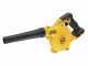 DeWalt DCV100-XJ Leaf Blower - 18V - BATTERY AND BATTERY CHARGER NOT INCLUDED