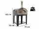 Rossofuoco Campagnolo - Outdoor Wood-Fired Oven with Trolley - Black