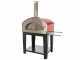 Rossofuoco Campagnolo - Outdoor Wood-Fired Oven with Trolley - Red