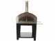 Rossofuoco Campagnolo - Outdoor Wood-Fired Oven with Trolley - Red