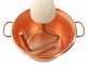 LAR Polentamatic - Hammered Electric Copper Pot for polenta 6.5 L - 8W