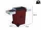 Linea VZ Red Party - Pyrolytic Pellet Barbecue with Wheels