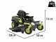 Ryobi ZTRX137 - Battery-Powered Zero Turn Riding-On Mower - 72V/20Ah  - 107cm cutting - 2in1