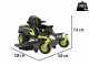 Ryobi ZTRX137 - Battery-Powered Zero Turn Riding-On Mower - 72V/20 - 107cm cutting - 2in1