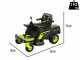 Ryobi ZTRX76 - Battery-Powered Zero Turn Riding-On Mower - 72V/20Ah - 76cm cutting - 2in1