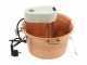 Novital - Hammered Electric Copper Pot for Polenta with Flat Base 7,3L - 4W