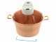 Novital - Hammered Electric Copper Pot for Polenta with Flat Base 7,3L - 4W