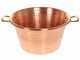 Novital - Hammered Electric Copper Pot for Polenta with Flat Base 7,3L - 4W