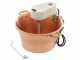 Novital - Hammered Electric Copper Pot for Polenta with Flat Base 4,7L - 4W