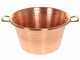 Novital - Hammered Electric Copper Pot for Polenta with Flat Base 4,7L - 4W