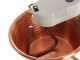 Novital - Hammered Electric Copper Pot for Polenta with Flat Base 4,7L - 4W