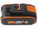 WORX WG384E  Battery-powered Electric Chainsaw - 35 cm Blade - 2x 20 V - 4Ah