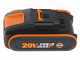 WORX WG384E  Battery-powered Electric Chainsaw - 35 cm Blade - 2x 20 V - 4Ah