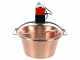 NuovaFac Automatica induction Cooker - Hammered Copper Electric Pot - 14L - 30W