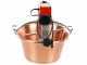 NuovaFac Automatica induction Cooker - Hammered Copper Electric Pot - 14L - 30W